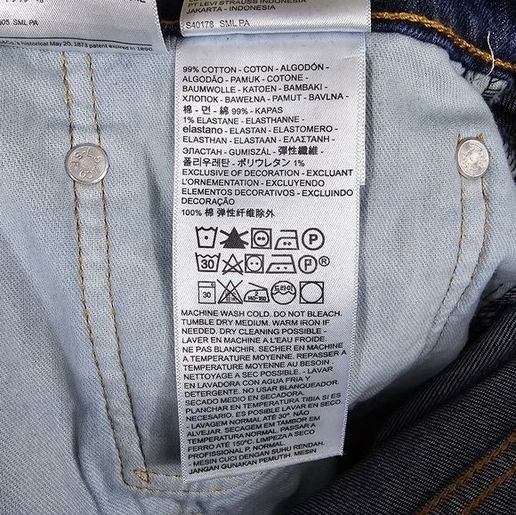 NWT Levis 38/30 38x30 505 Denim Jeans Pants - Picture 8 of 8